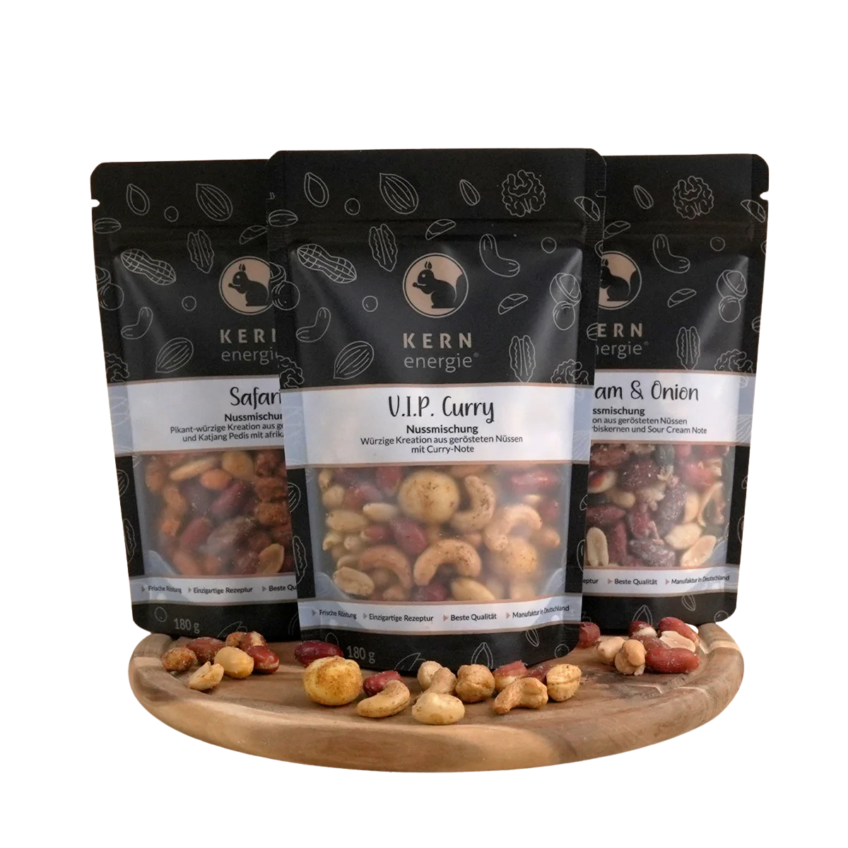 Knabber Flowpack Bundle – 3 Nussmischungen